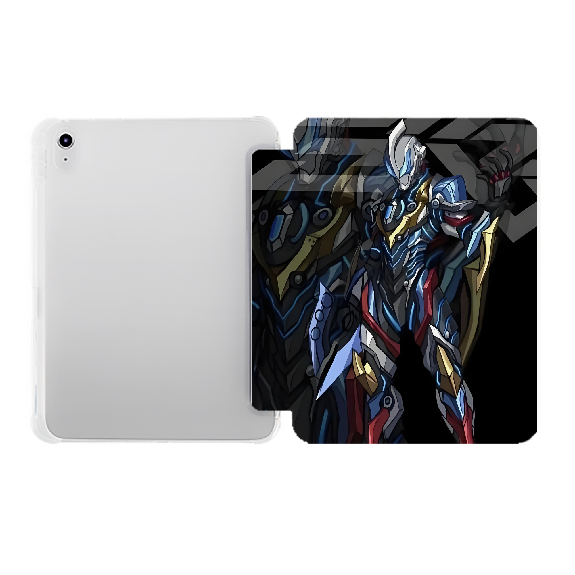（画像用） ウルトラマン Ultraman IPad ケース ペン収納付き 三つ折りスタンド PUレザー×シリコン 対応機種9.5/10.5/10.9インチ